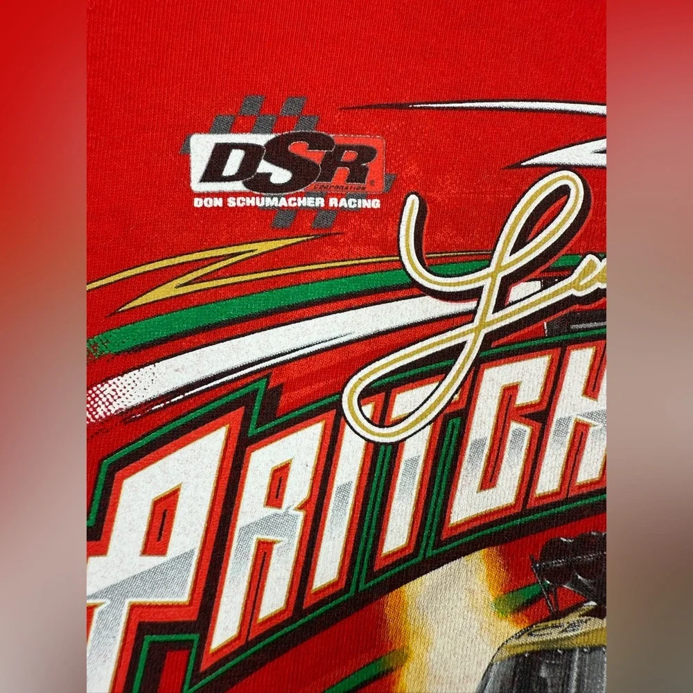 DON SCHUMACHER RACING Leah Prichett Papa John's Top Fuel Dragster T-Shirt Size M